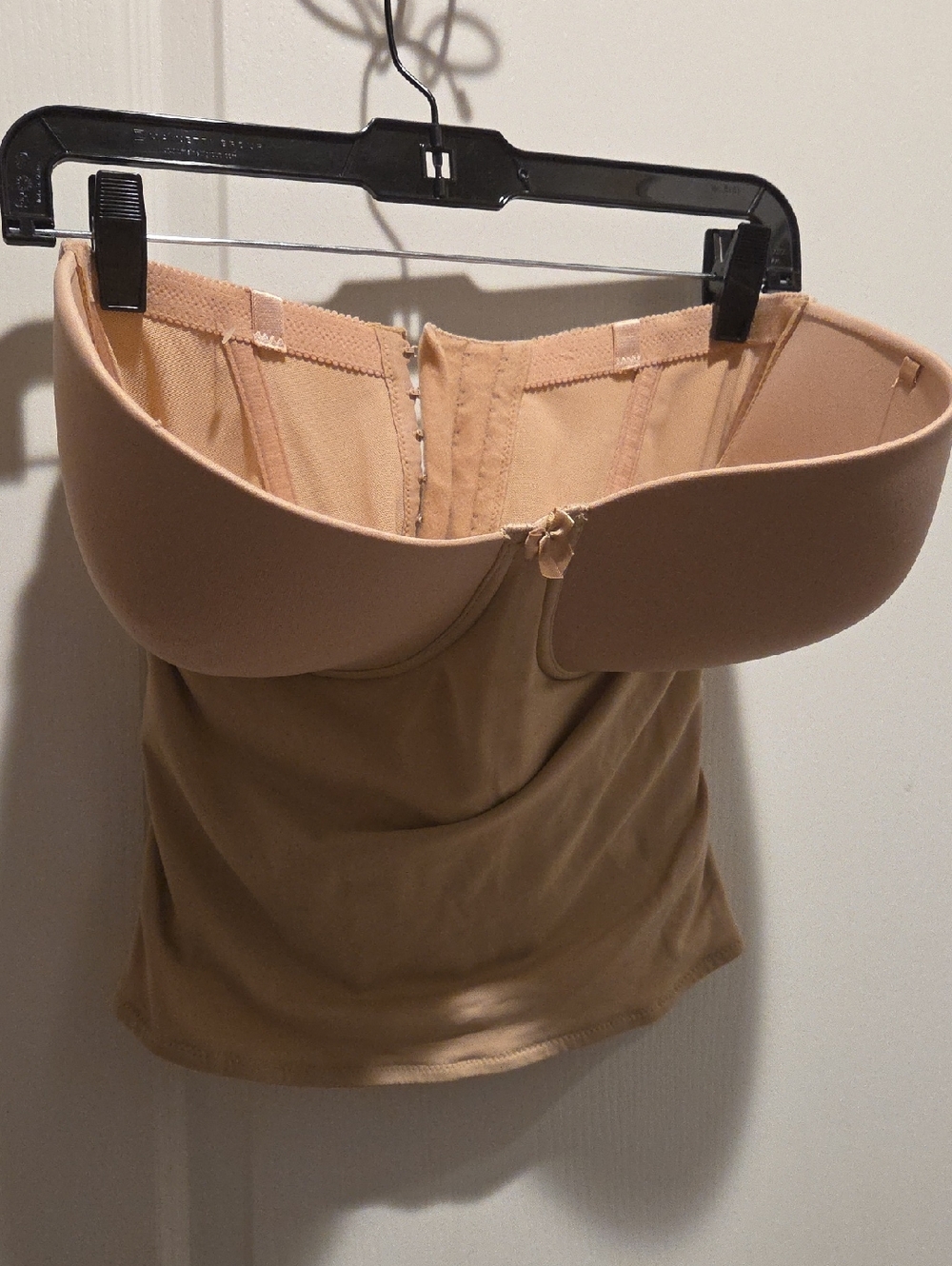 Strapless Nude Shaping Bustier Top with Molded Cups